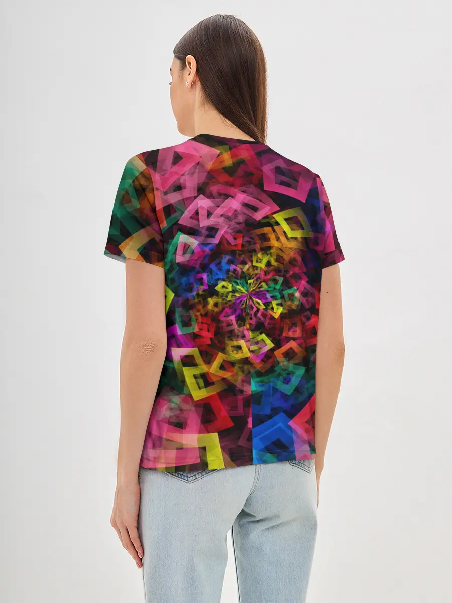 Женская базовая футболка / Калейдоскоп