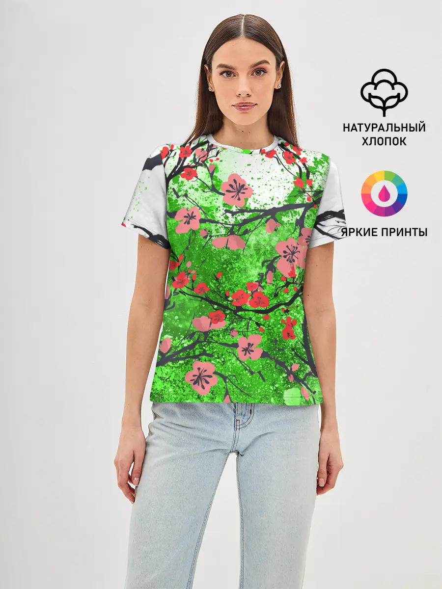 Женская базовая футболка / Сакура | Sakura