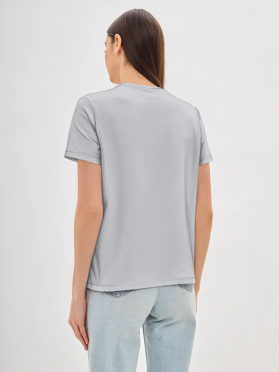 Женская базовая футболка / KIMETSU NO YAIBA красный след