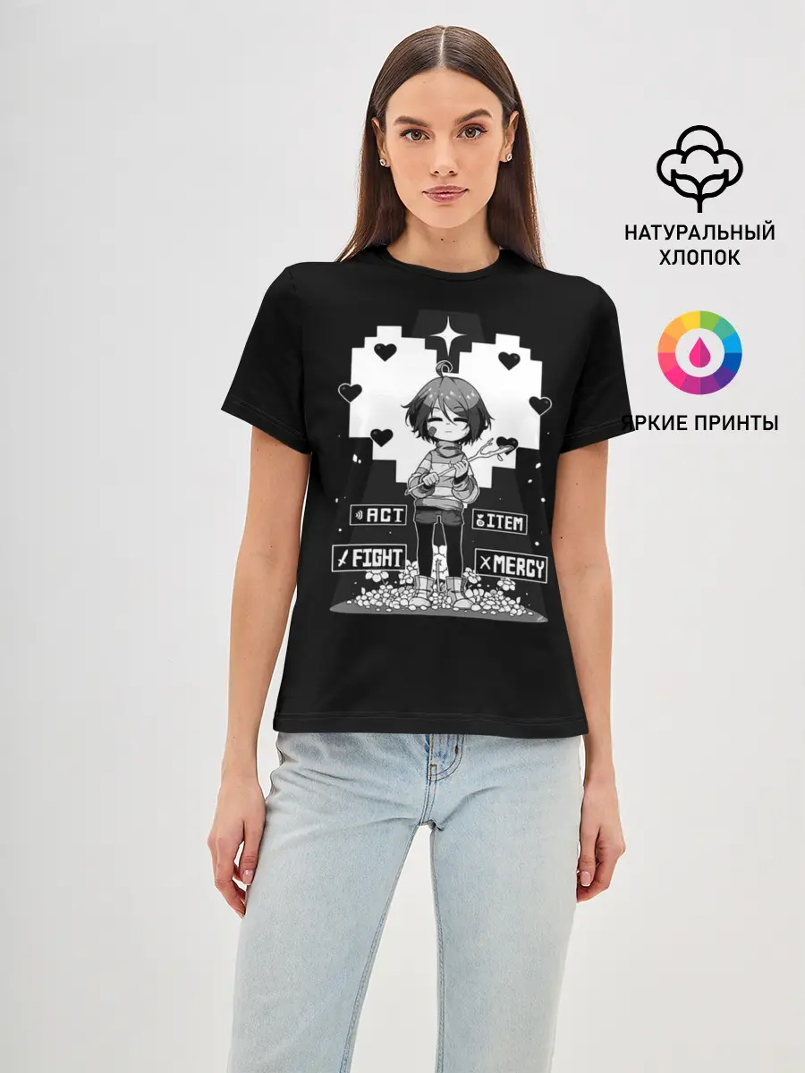 Женская базовая футболка / UNDERTALE