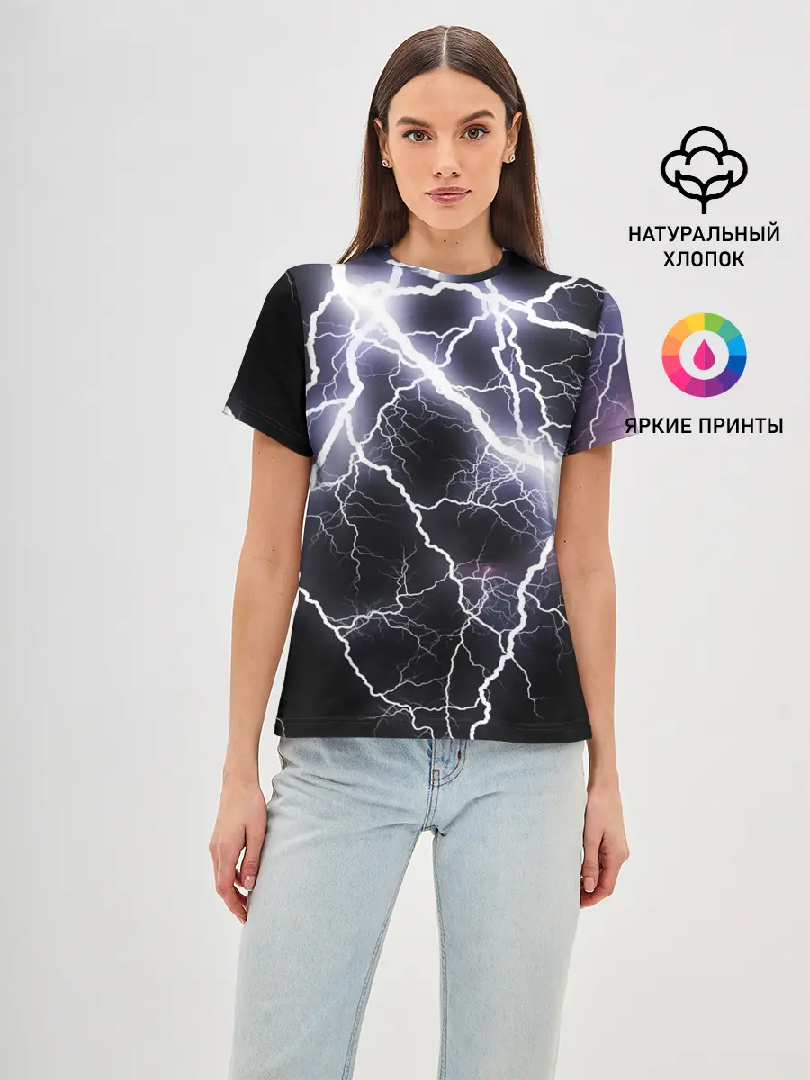 Женская базовая футболка / Молния