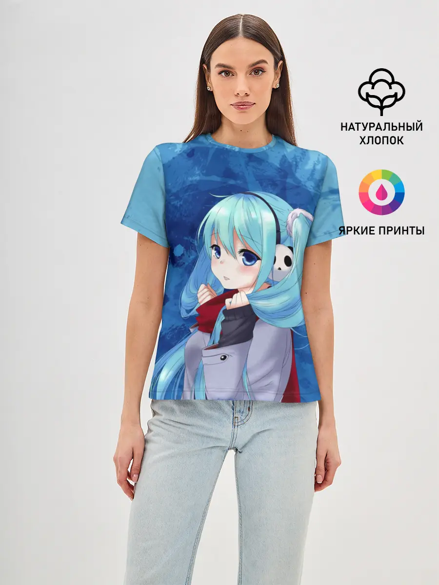 Женская базовая футболка / Мику Хацунэ