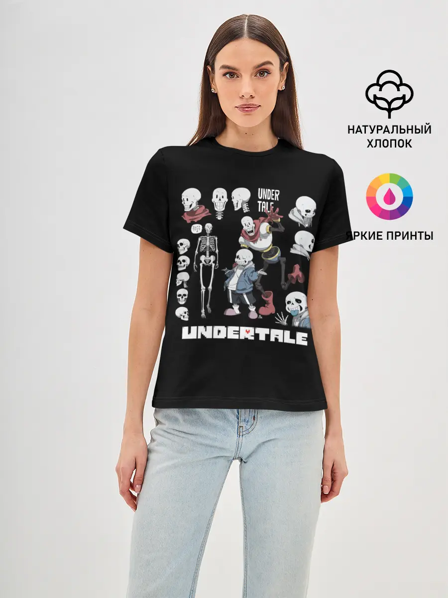 Женская базовая футболка / UNDERTALE