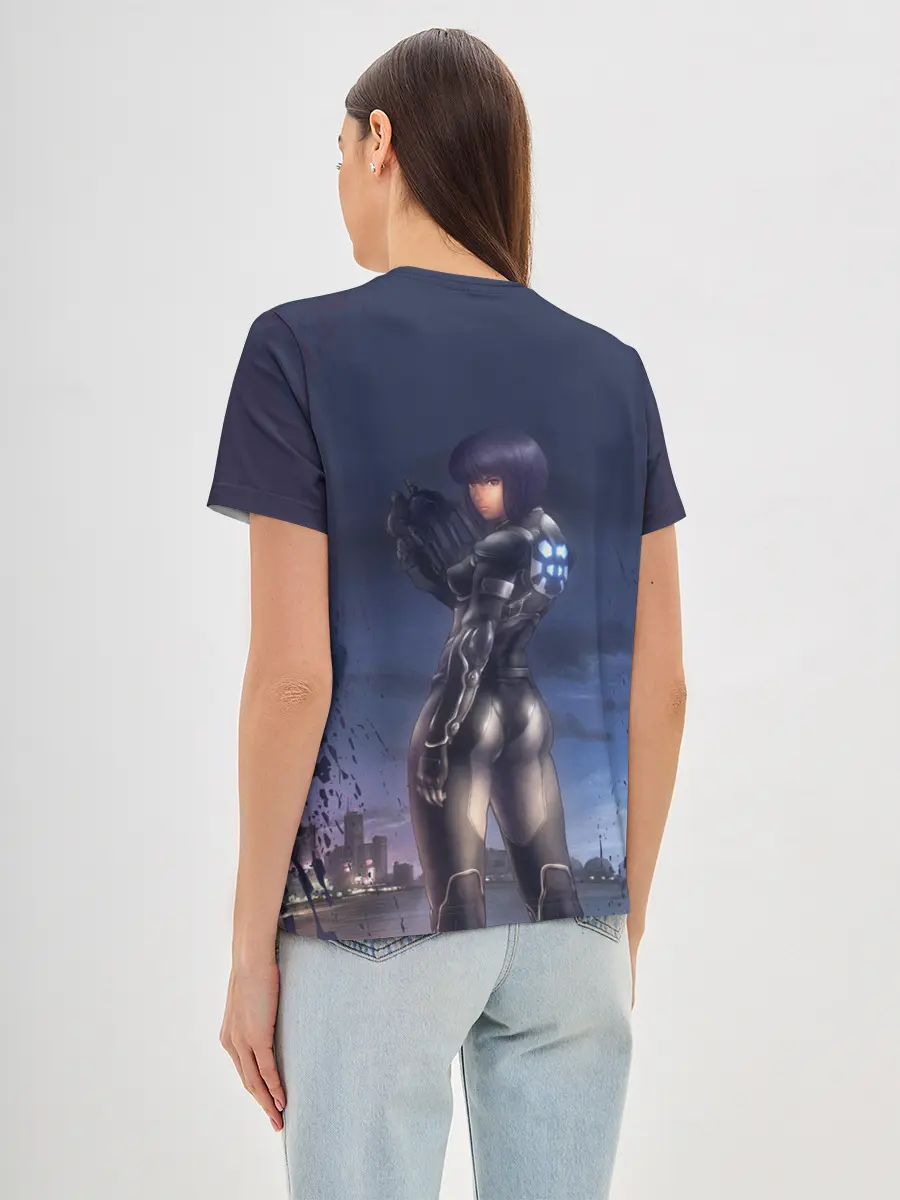 Женская базовая футболка / Призрак в доспехах