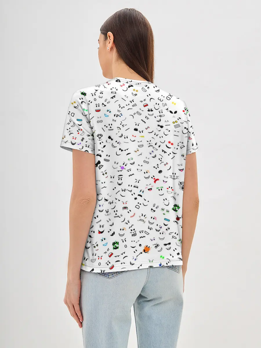 Женская базовая футболка / Rolbox лица