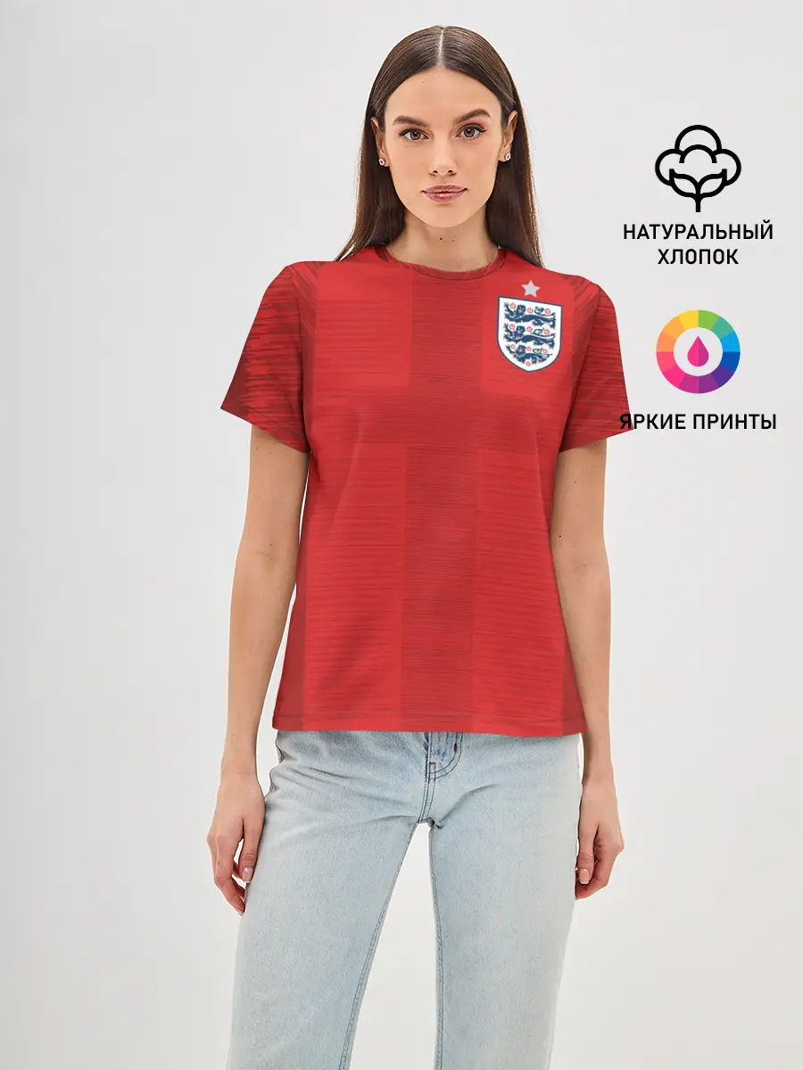 Женская базовая футболка / England away WC 2018