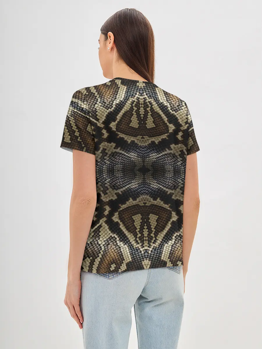 Женская базовая футболка / Snakeskin