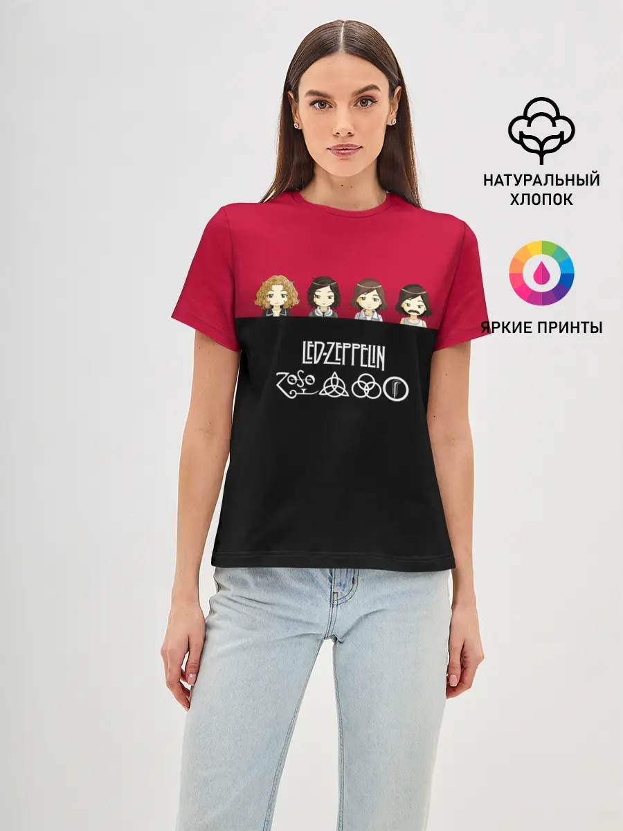 Женская базовая футболка / Led Zeppelin