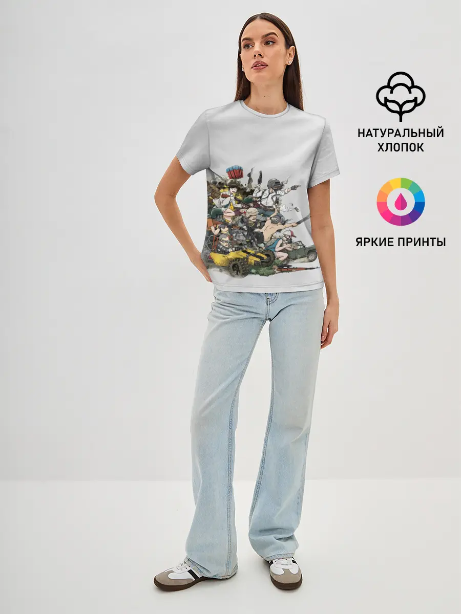 Женская базовая футболка / Погоня