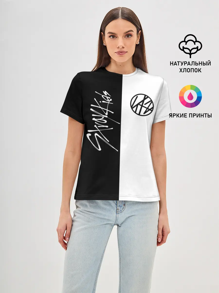 Женская базовая футболка / Stray Kids