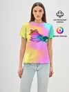 Женская базовая футболка / Кислотная Гипножаба