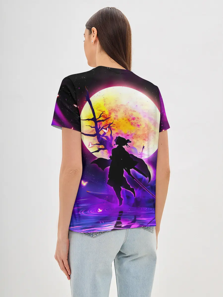 Женская базовая футболка / Шинобу Кочо Kimetsu no Yaiba