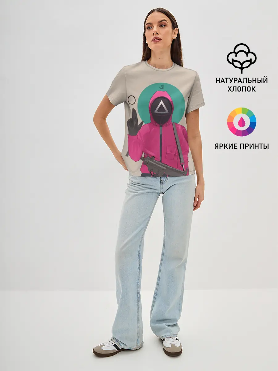 Женская базовая футболка / SquidRed