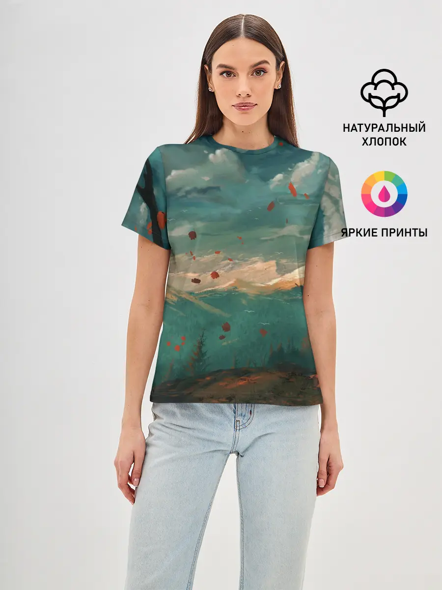 Женская базовая футболка / Горы