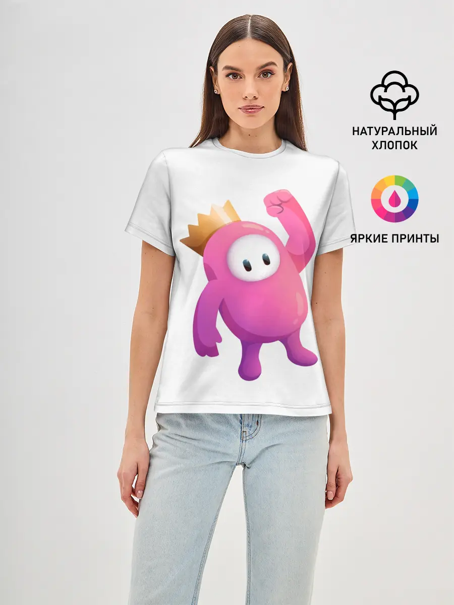 Женская базовая футболка / Fall Guys