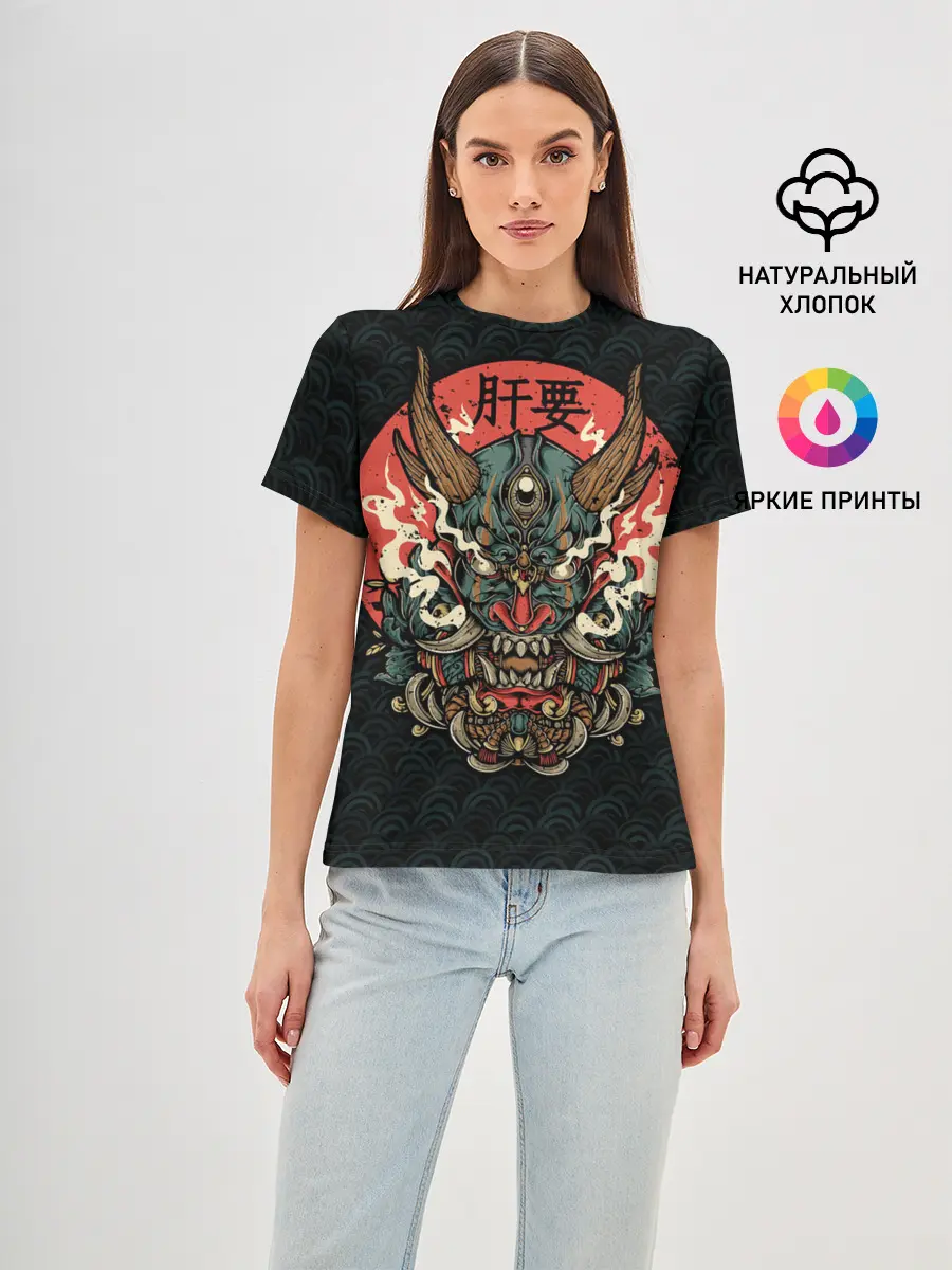 Женская базовая футболка / Дракон Ханья