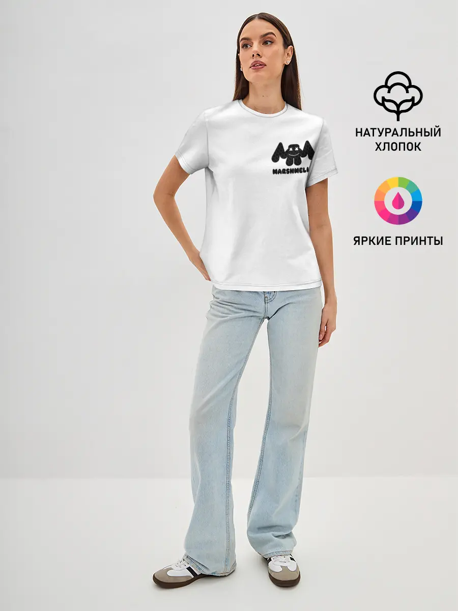 Женская базовая футболка / Marshmello