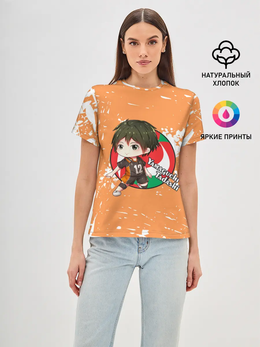 Женская базовая футболка / Yamaguchi Tadashi | Haikyu | Волейбол
