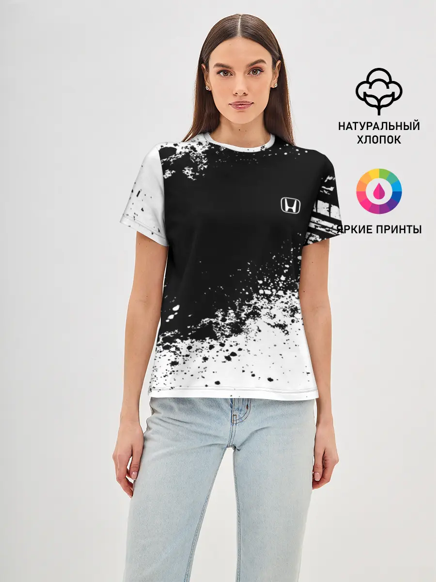 Женская базовая футболка / Honda brand motors