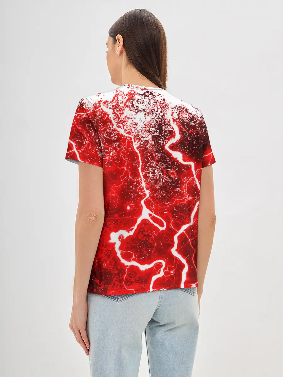 Женская базовая футболка / БРЫЗГИ КРАСОК