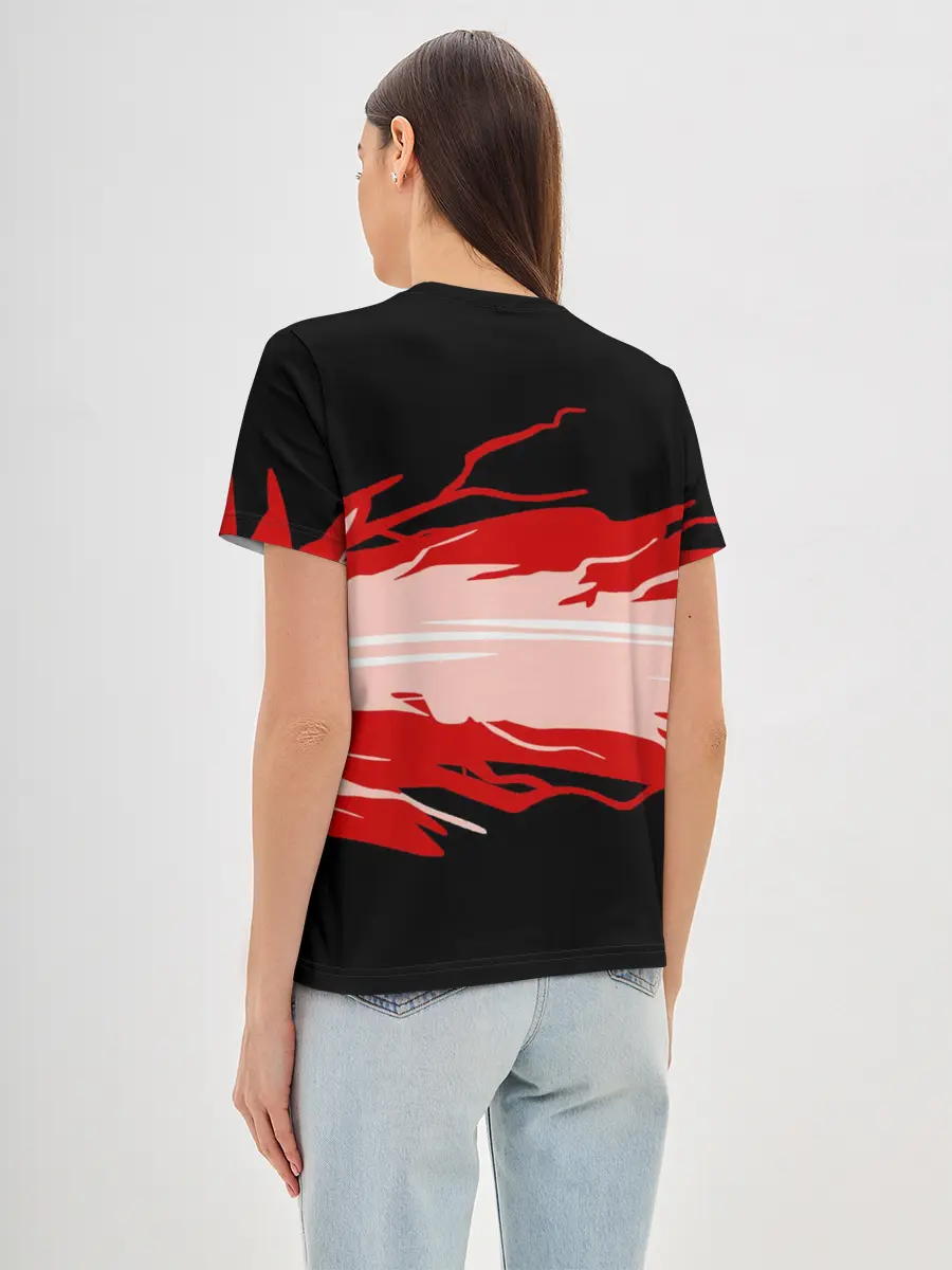 Женская базовая футболка / Among us mem