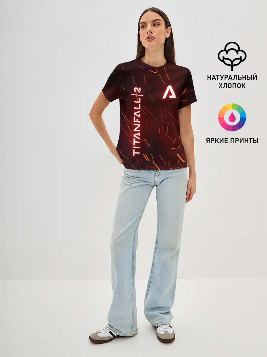 Женская базовая футболка / TITANFALL 2