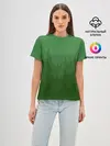Женская базовая футболка / Зеленый Лес