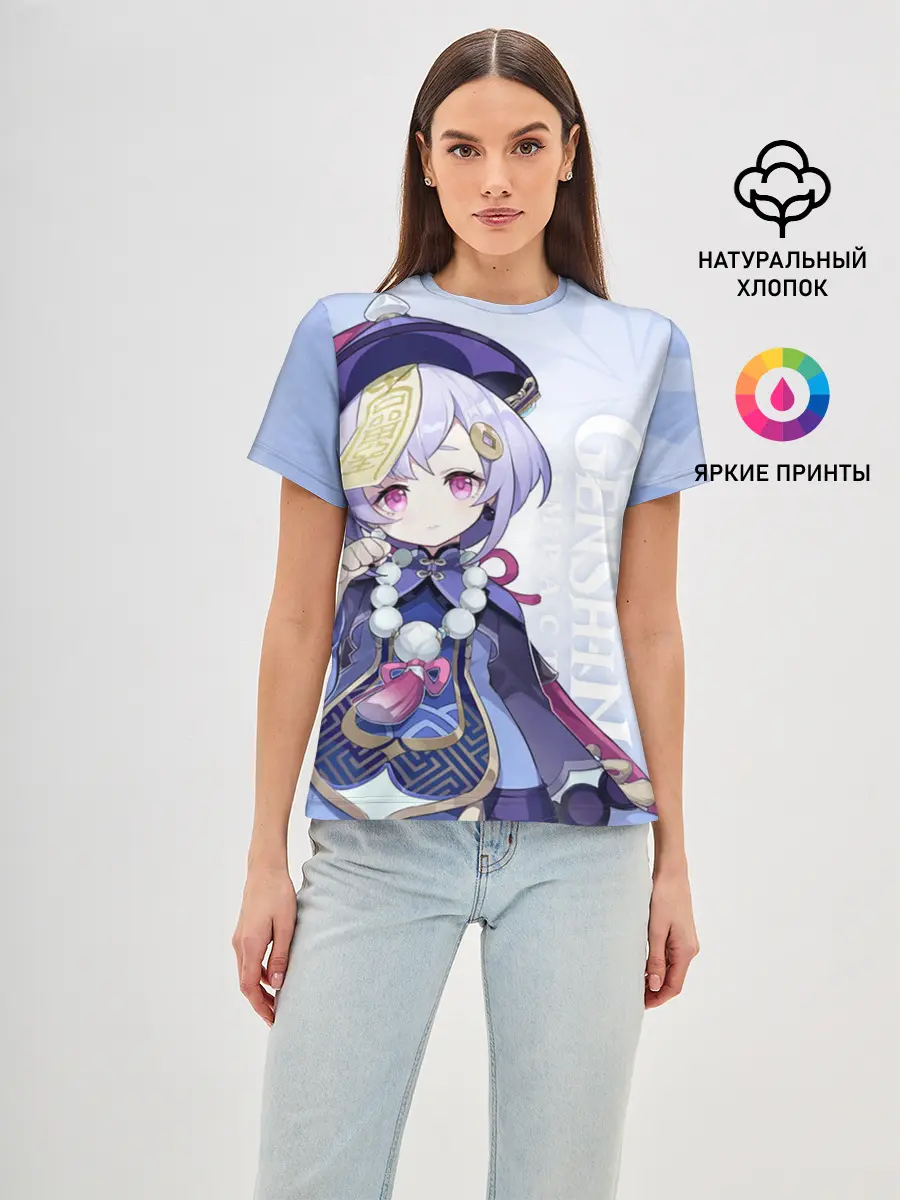 Женская базовая футболка / GENSHIN IMPACT, ЦИ ЦИ,