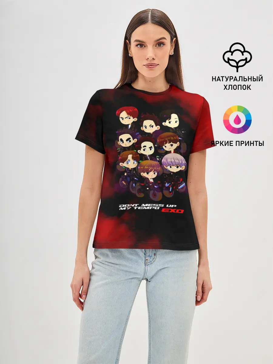 Женская базовая футболка / EXO