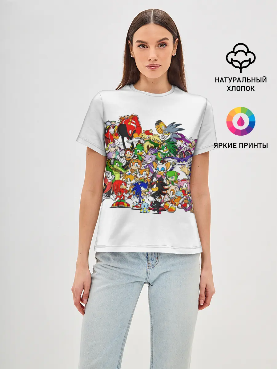 Женская базовая футболка / SONIC