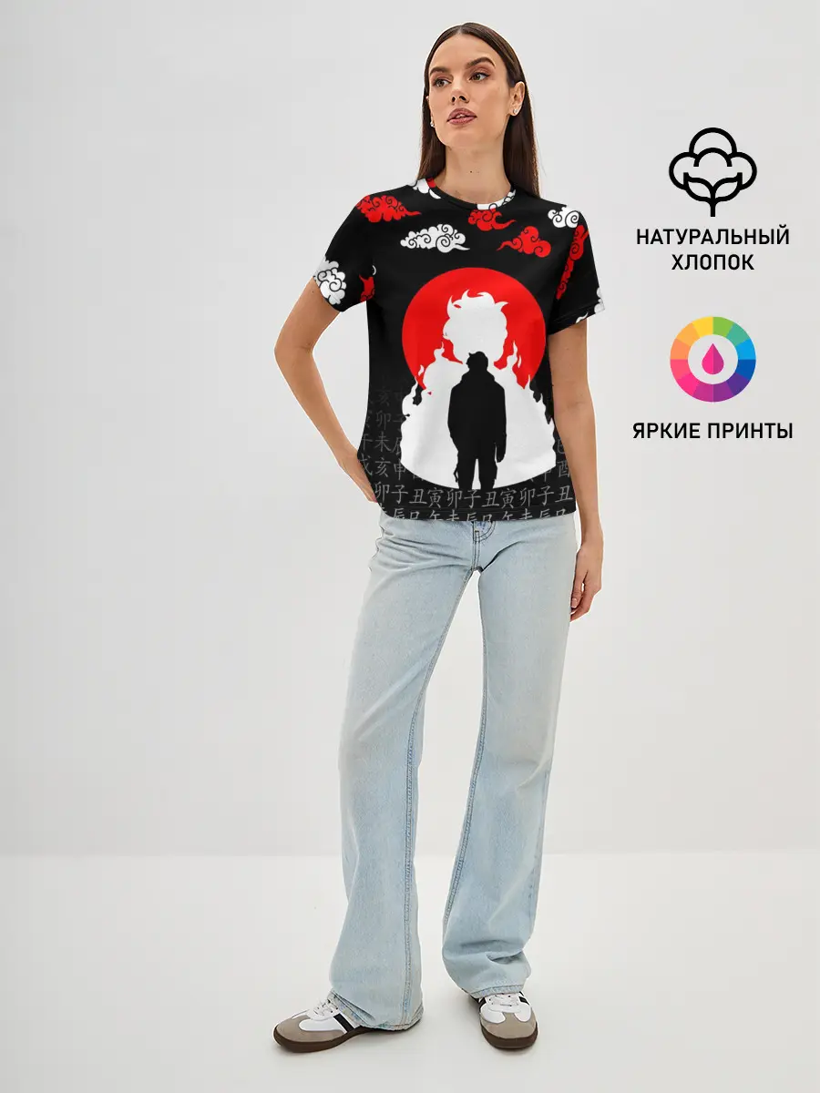 Женская базовая футболка / СОН ДЖИН ВУ / SOLO LEVELING