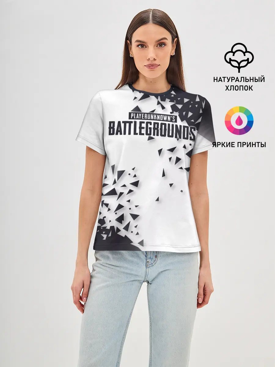 Женская базовая футболка / PUBG Jacket Black