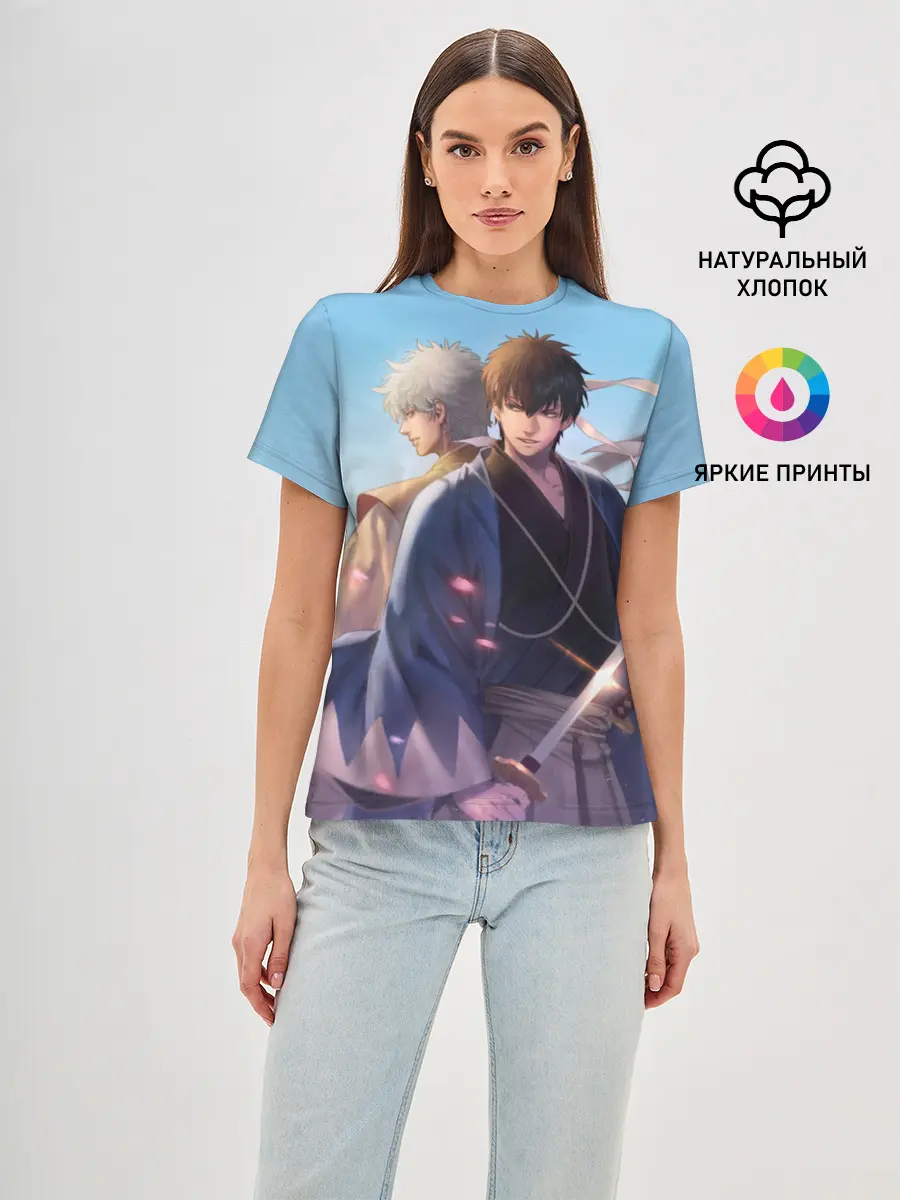 Женская базовая футболка / Воин Гинтоки