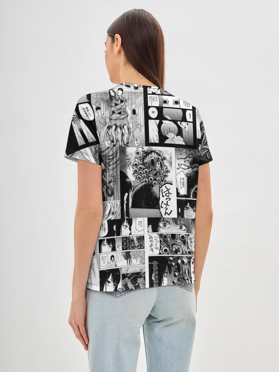 Женская базовая футболка / Девочка, которая видит это