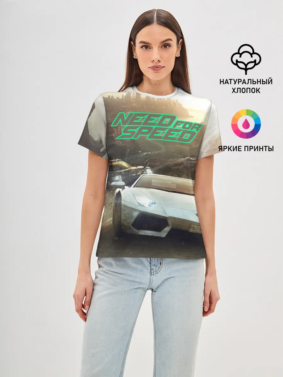 Женская базовая футболка / Need for Speed