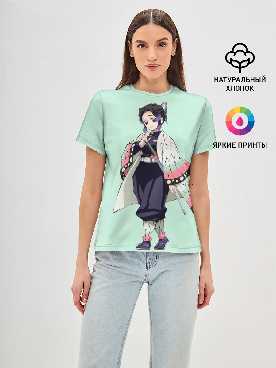 Женская базовая футболка / Шинобу Кочо, Столб Насекомого