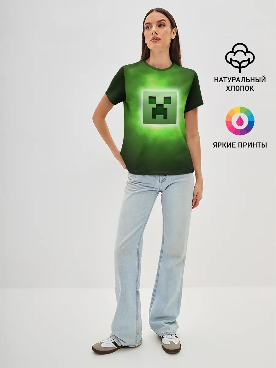 Женская базовая футболка / MINECRAFT | МАЙНКРАФТ
