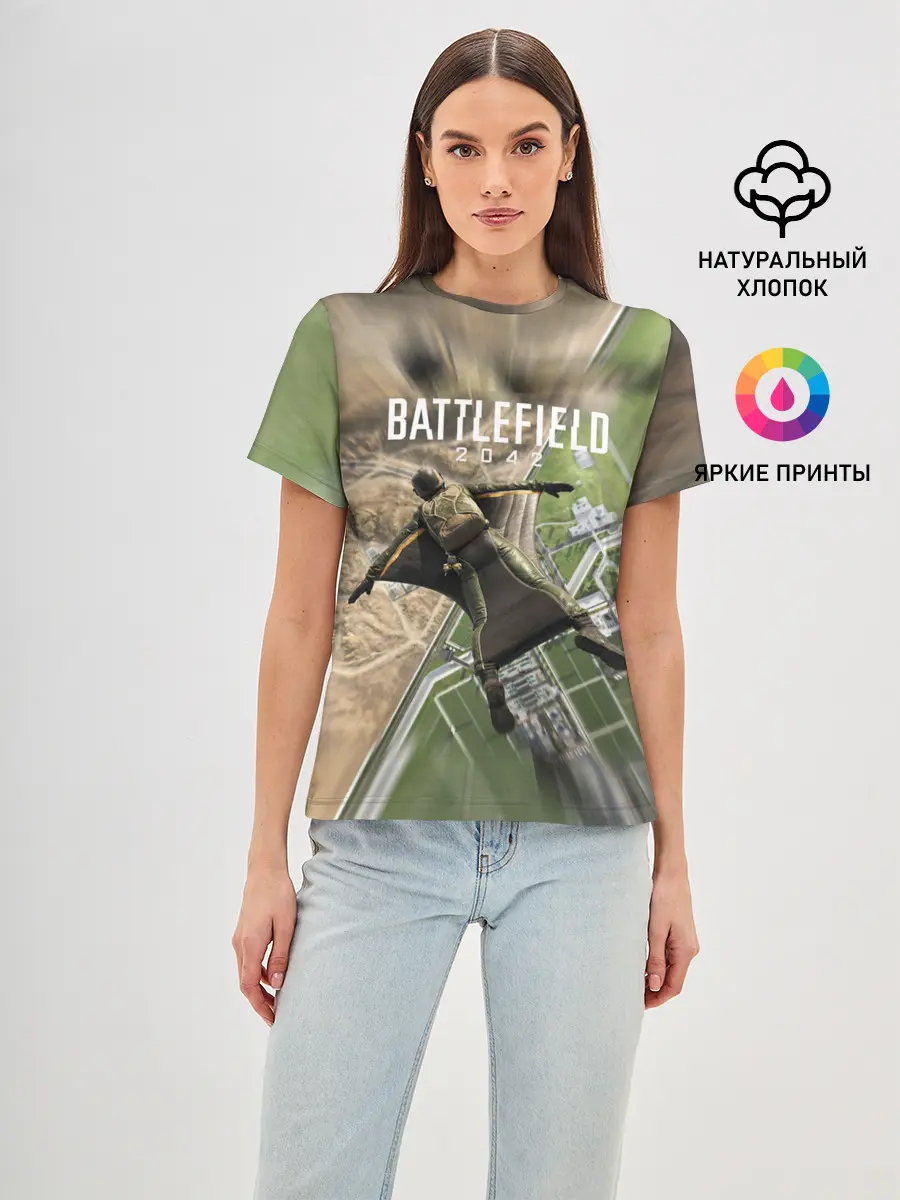 Женская базовая футболка / ВЫСАДКА | BATTLEFIELD 2042