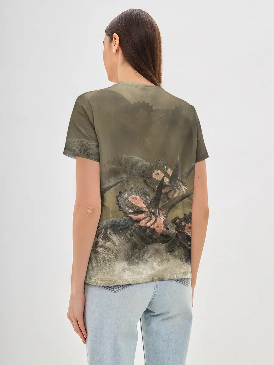 Женская базовая футболка / Jurassic World | Мир Юрского Периода