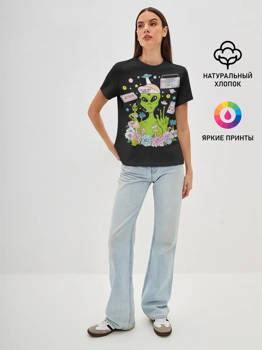 Женская базовая футболка / I want to believe