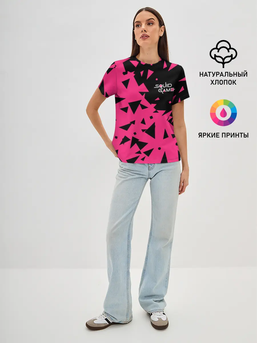 Женская базовая футболка / Squid Game