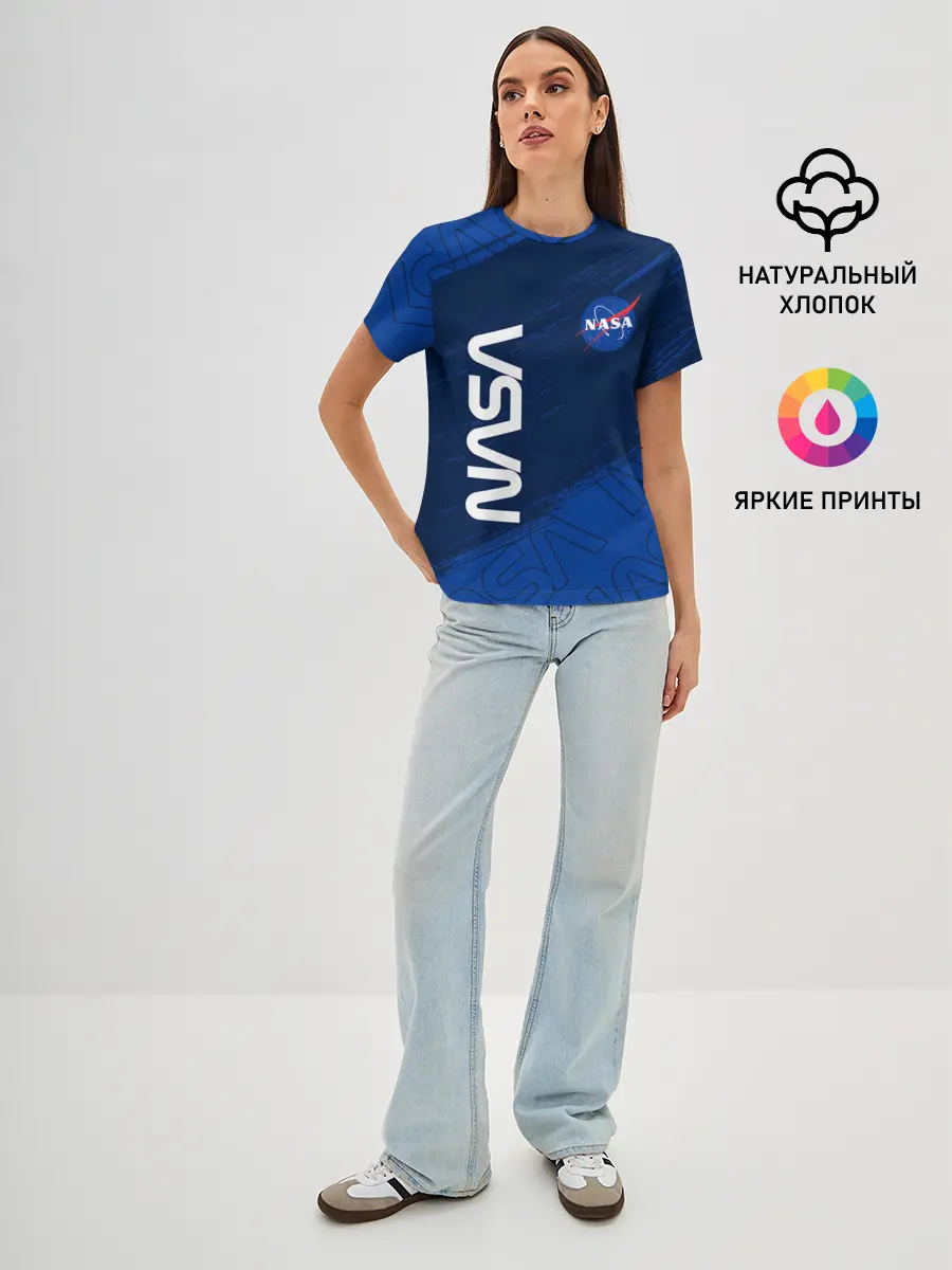 Женская базовая футболка / NASA / НАСА