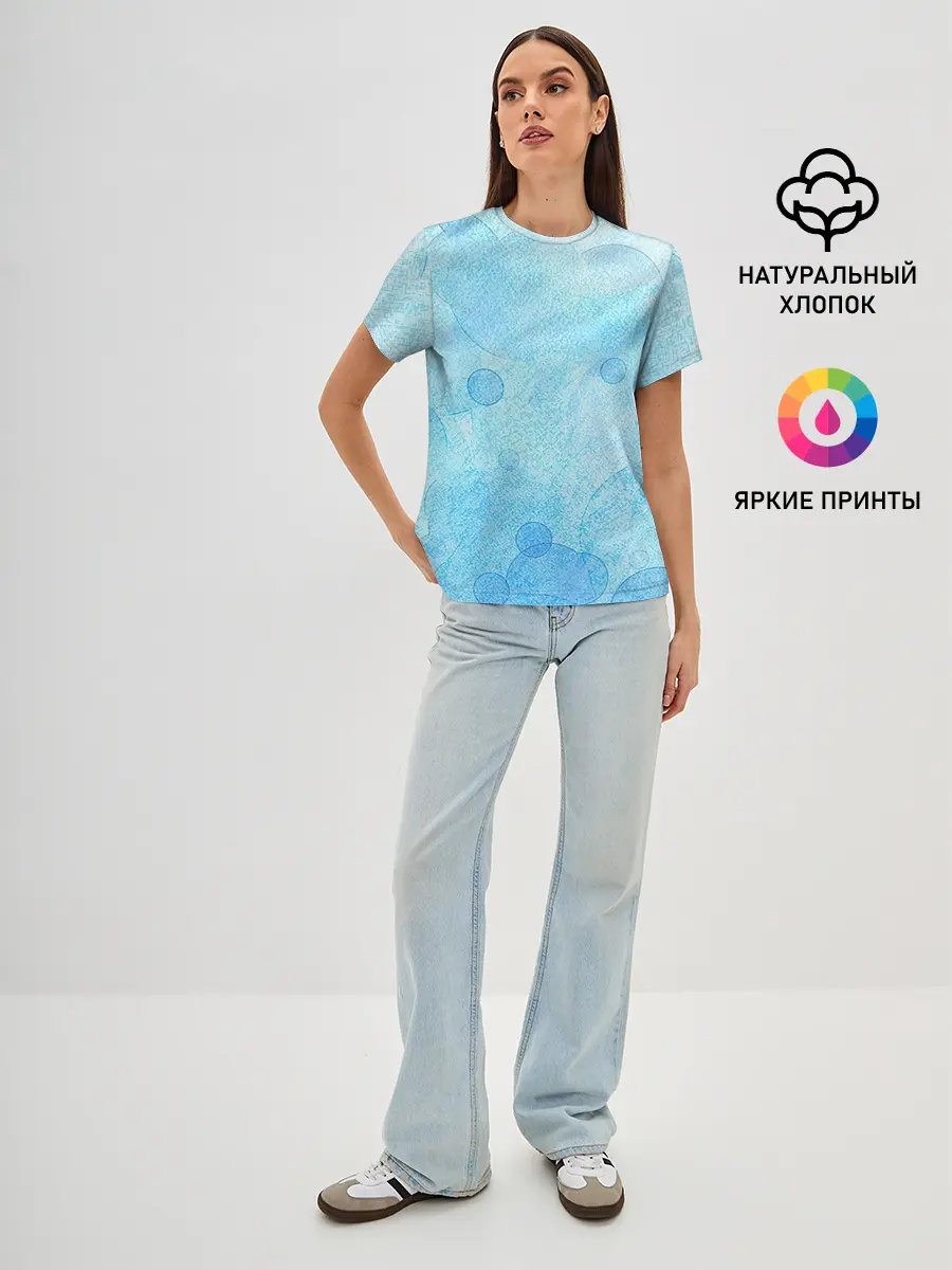 Женская базовая футболка / Пузыри воздуха