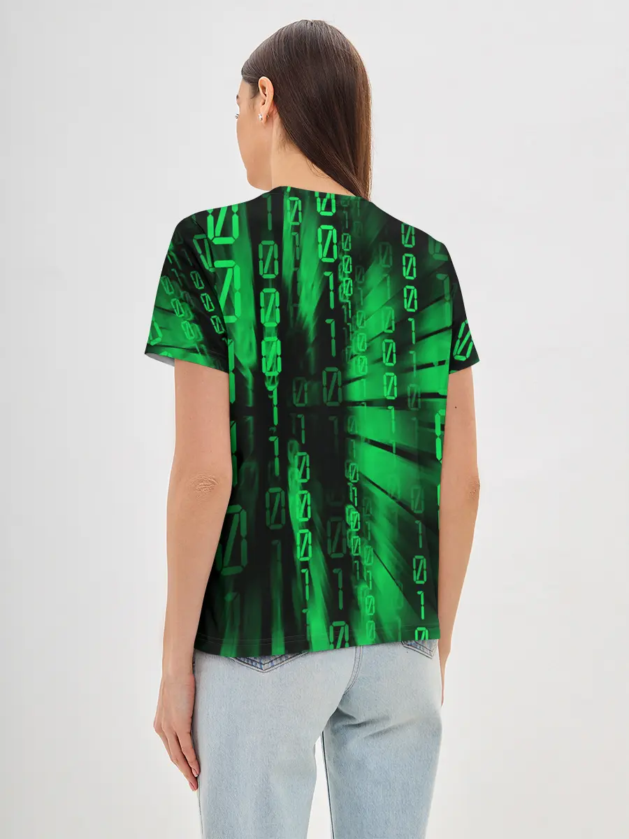 Женская базовая футболка / МАТРИЦА