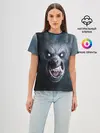 Женская базовая футболка / ВОЛК-ОБОРОТЕНЬ