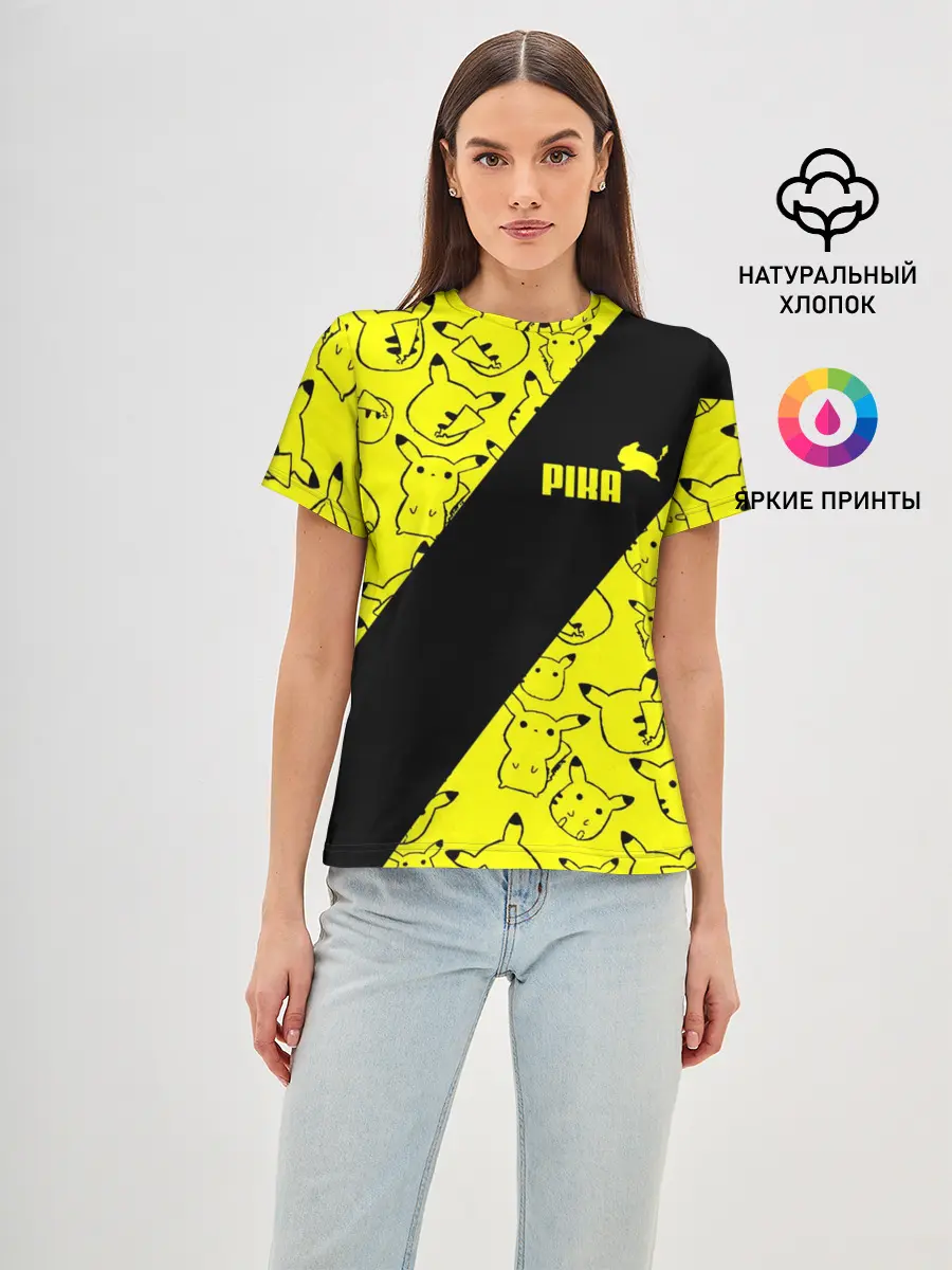 Женская базовая футболка / Пикачу