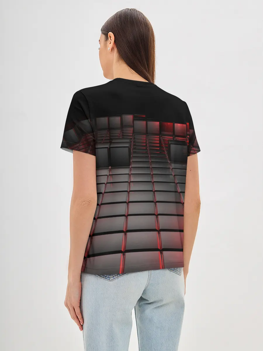 Женская базовая футболка / КАРБОНОВЫЕ ПЛИТЫ