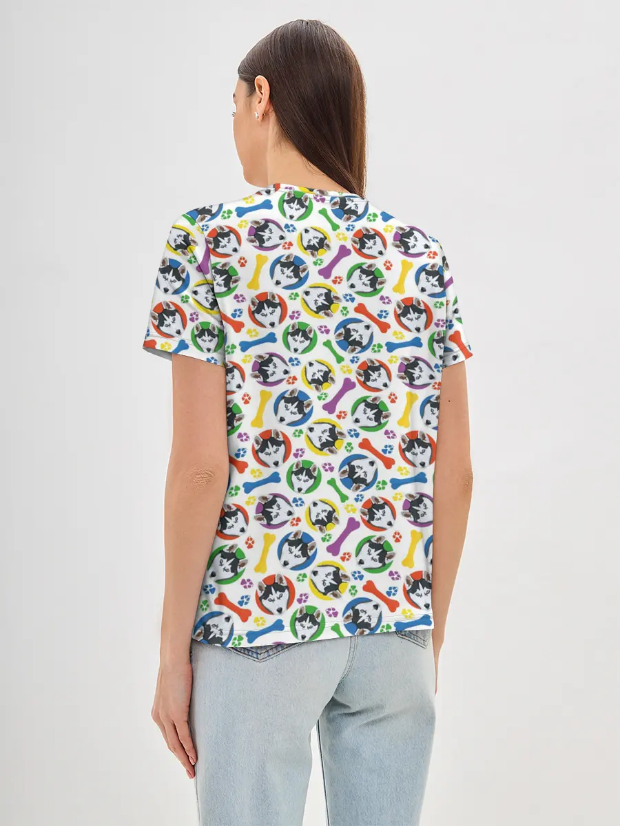 Женская базовая футболка / Хаски