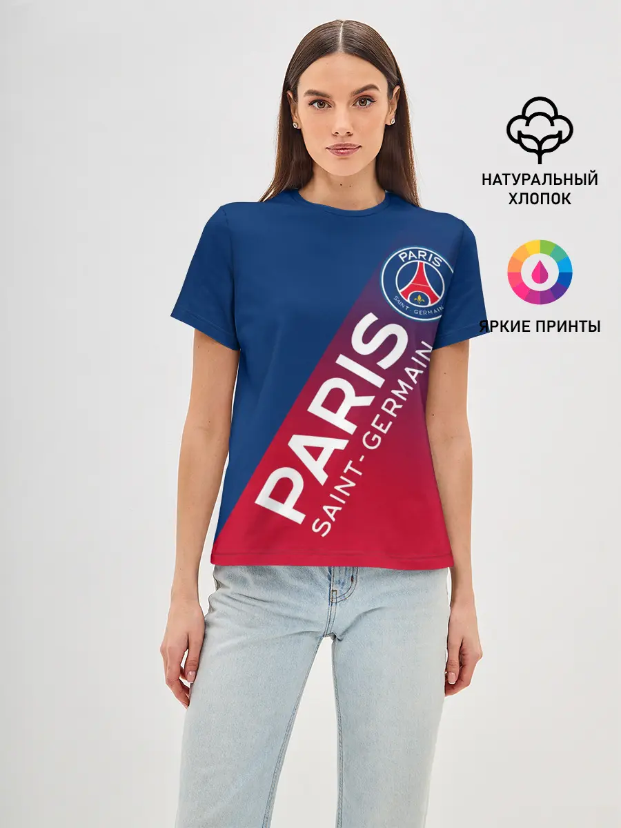 Женская базовая футболка / ФК ПСЖ / PARIS SAINT GERMAIN