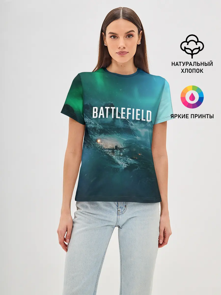 Женская базовая футболка / BATTLEFIELD